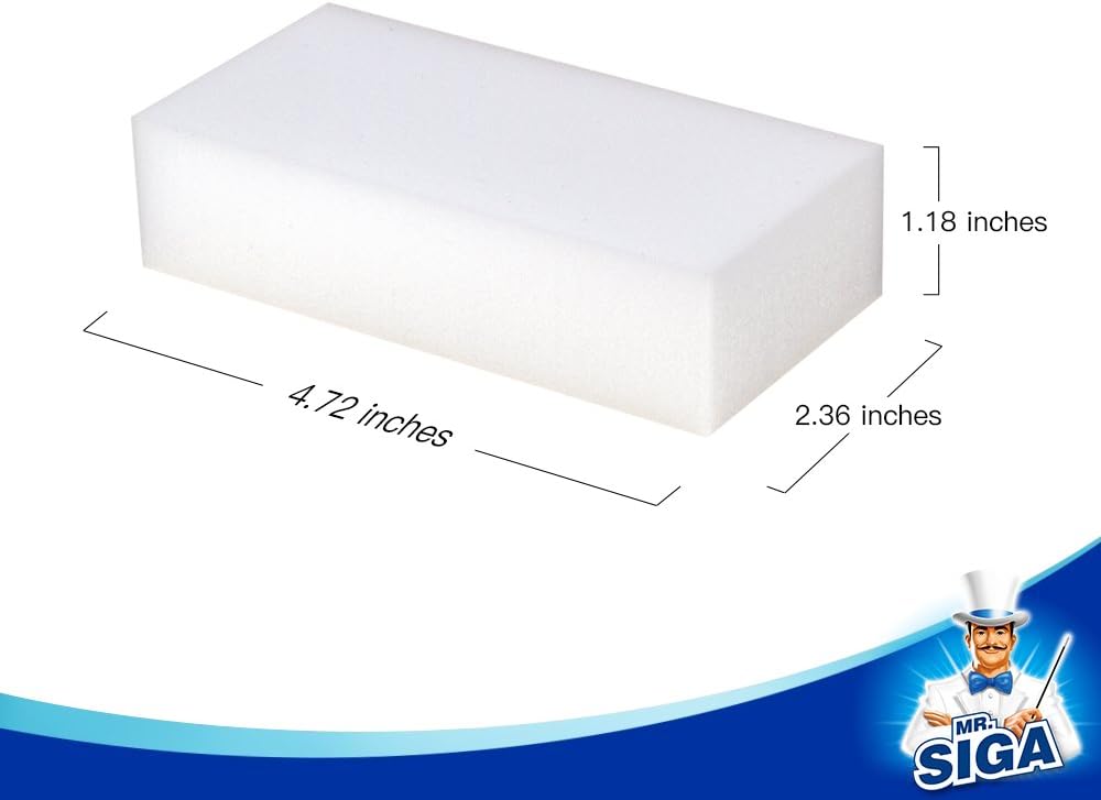 MR.SIGA Melamin Reinigungsschwamm 12er Set 12×6×3 cm Schmutzradierer