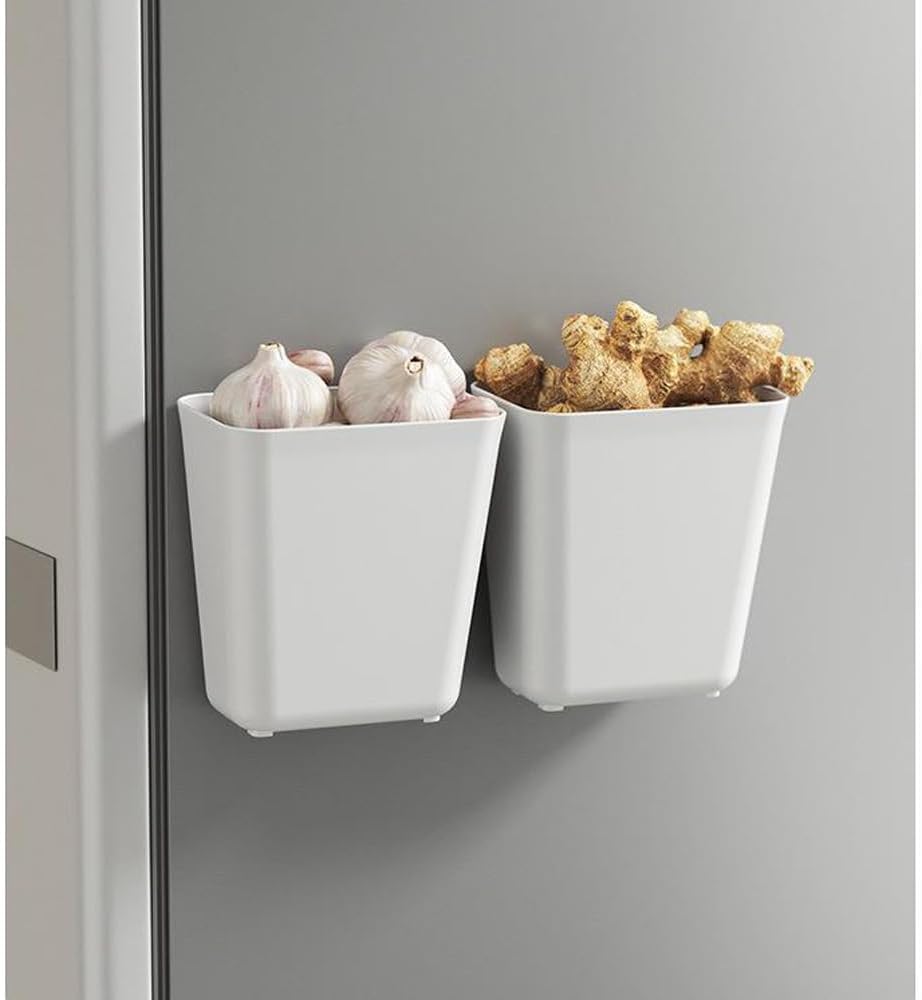 4er Set selbstklebende Aufbewahrungsbox fuer Kuechenschrank Wandmontage Organizer