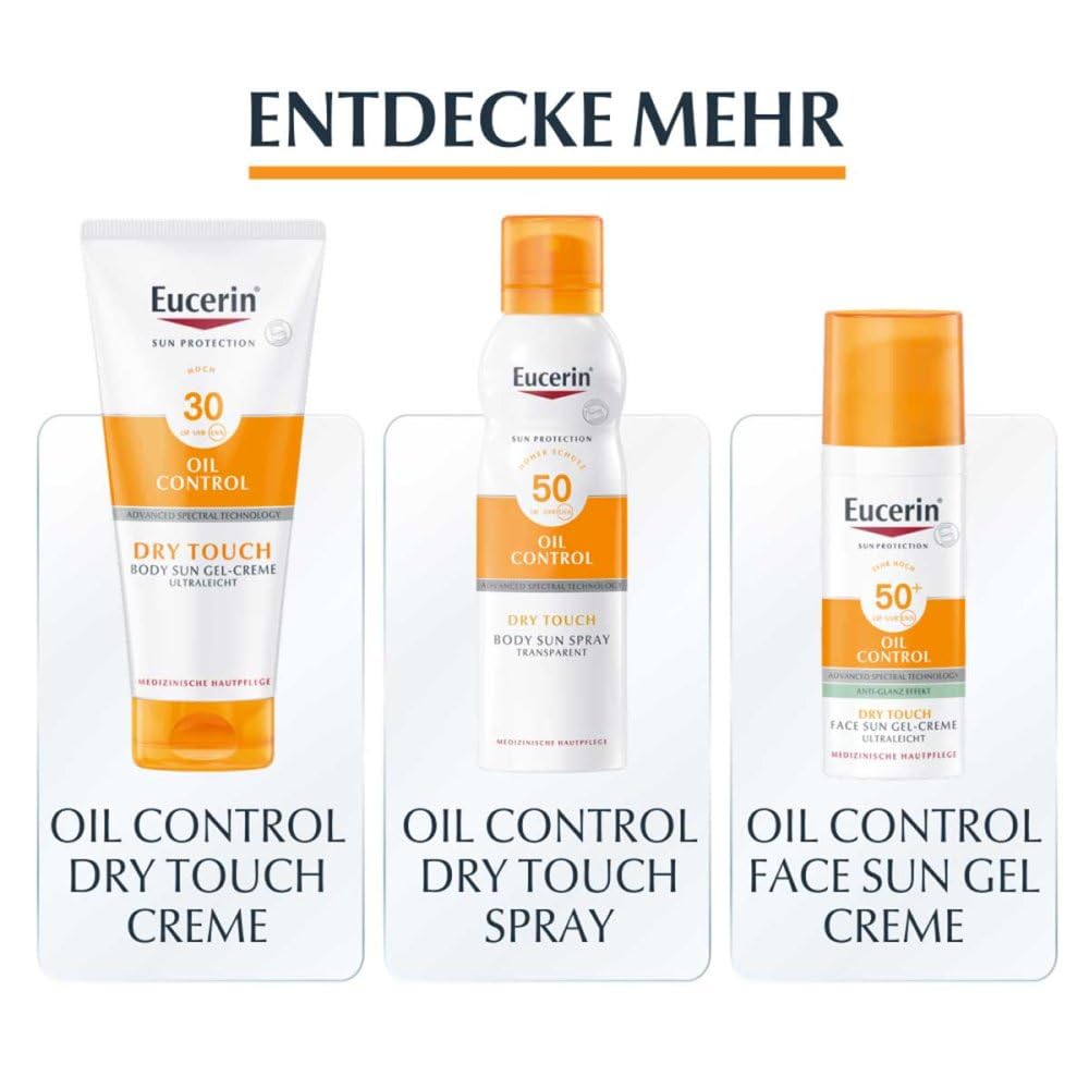 Eucerin Sun Dry Touch Gel-Creme LSF 50+ 200 ml ultraleicht