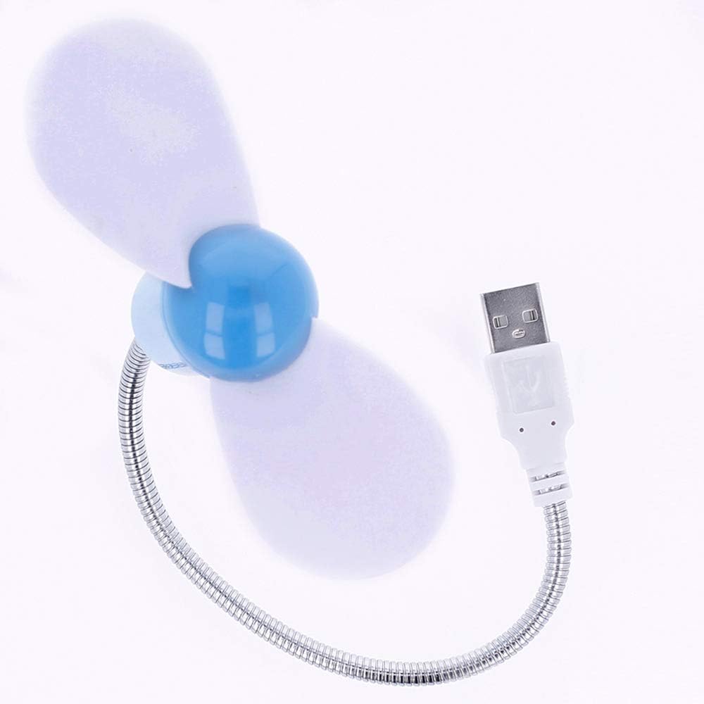 REY ELECTRONICA Mini USB Ventilator flexibel 17 cm leise fuer Buero Zuhause