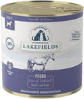Lakefields Hundefutter Nass Pferd 6x800g getreidefrei Suesskartoffel Karotte Kuerbi