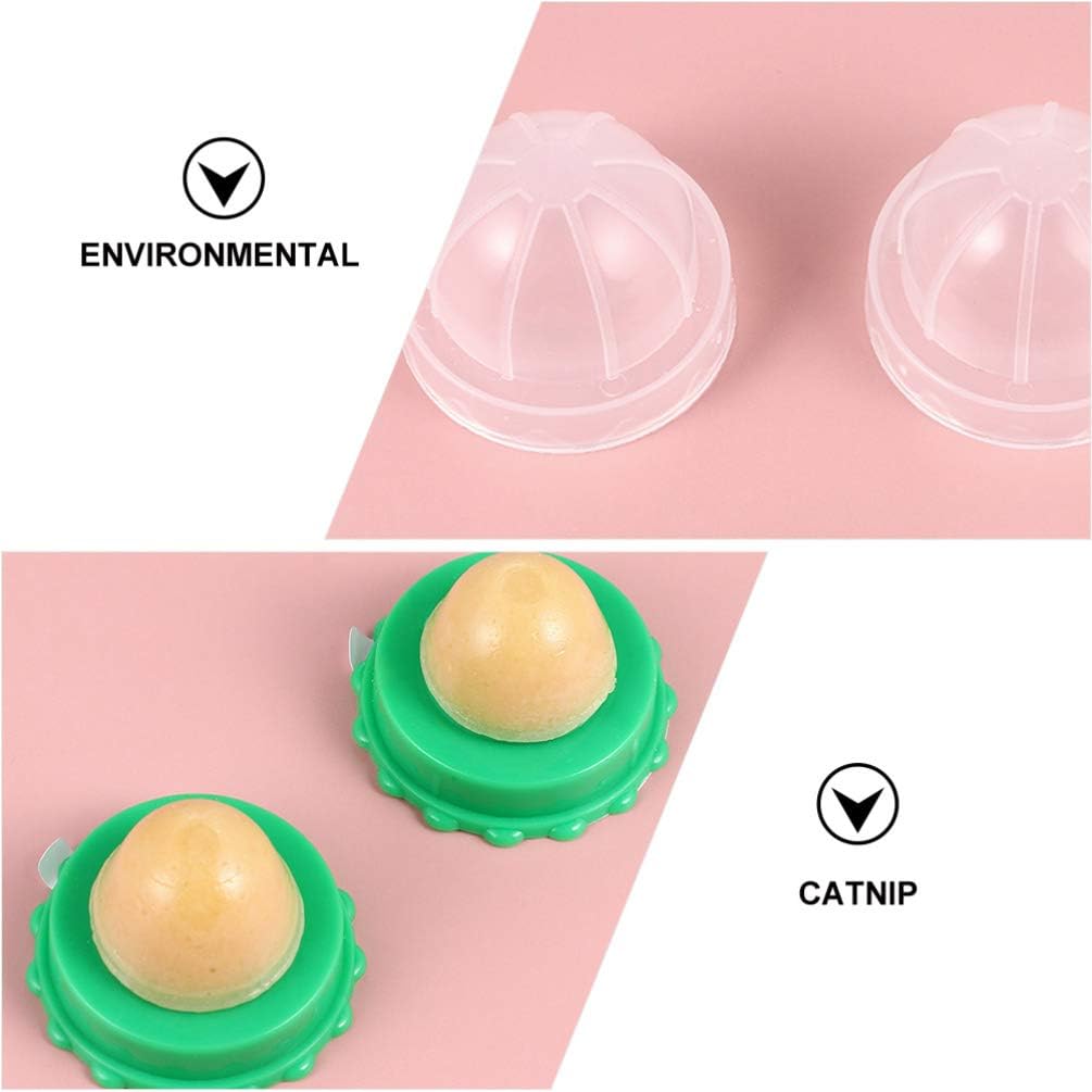 iplusmile Katzenleckerlis 10 Stueck Suessigkeiten Ball mit Katzenminze fuer Katzen