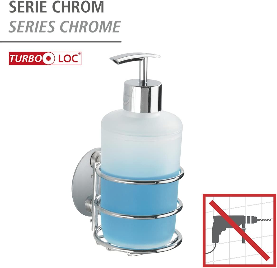 Wenko Eck-Duschablage ohne Bohren Turbo-Loc verstellbar 6cm-38cm