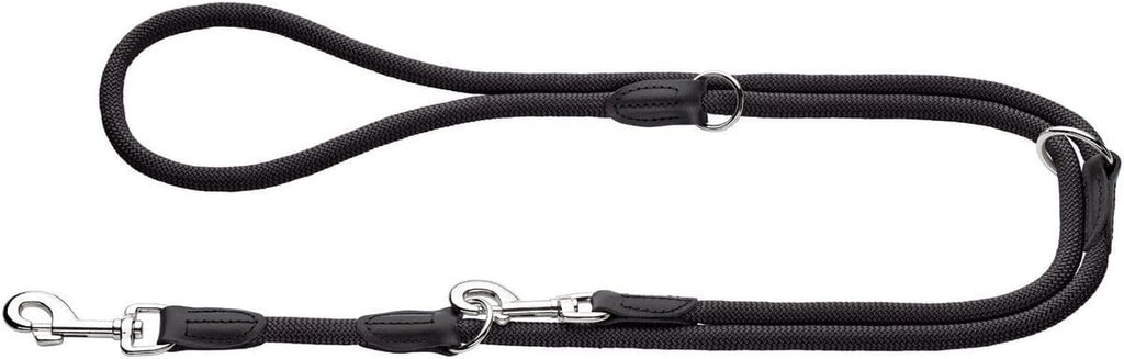 HUNTER Freestyle verstellbare Hundefuehrleine Polyamid 1,0 cm x 200 cm schwarz