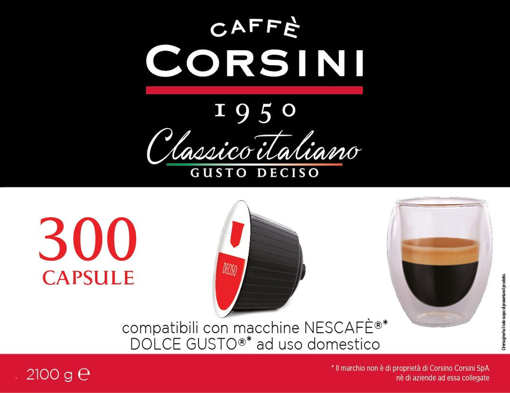 Caffè Corsini kompatible Dolce Gusto Kapseln Klassisch Italienisch Kraeftig