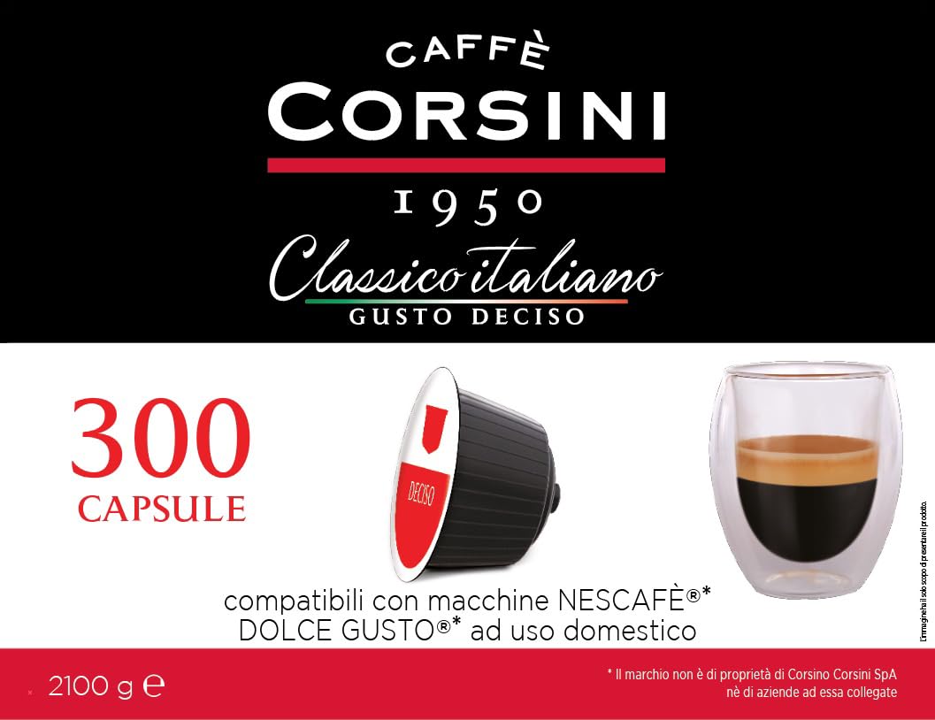 Caffè Corsini kompatible Dolce Gusto Kapseln Klassisch Italienisch Kraeftig