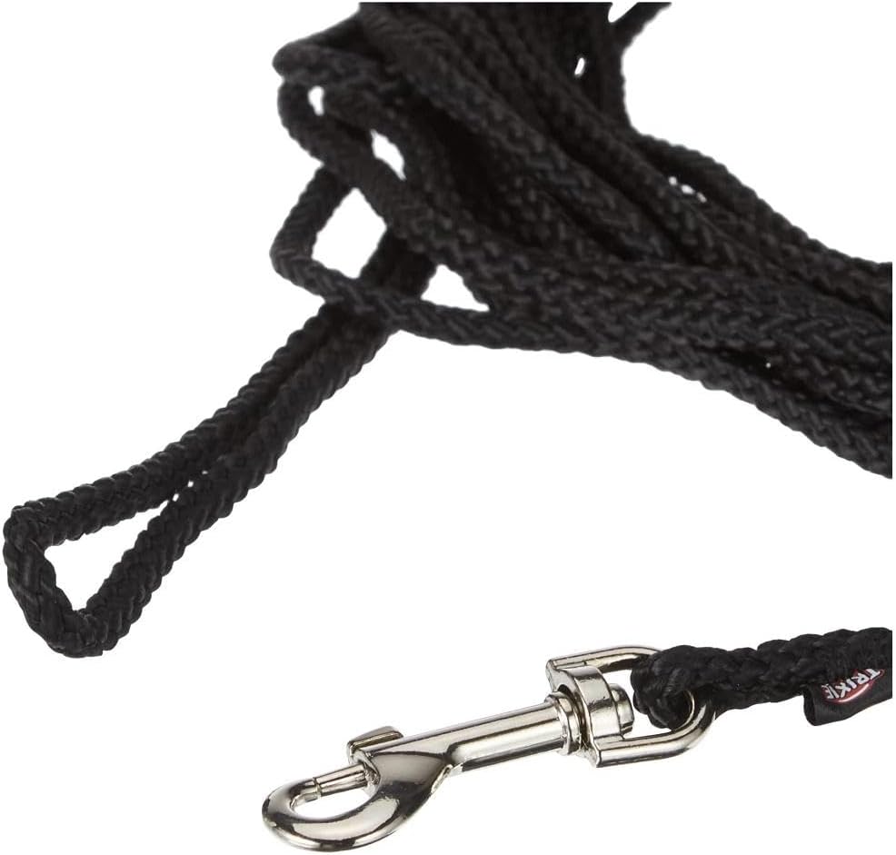 TRIXIE Schleppleine 5m ø5mm schwarz fuer kleine bis mittelgrosse Hunde 5m-15m