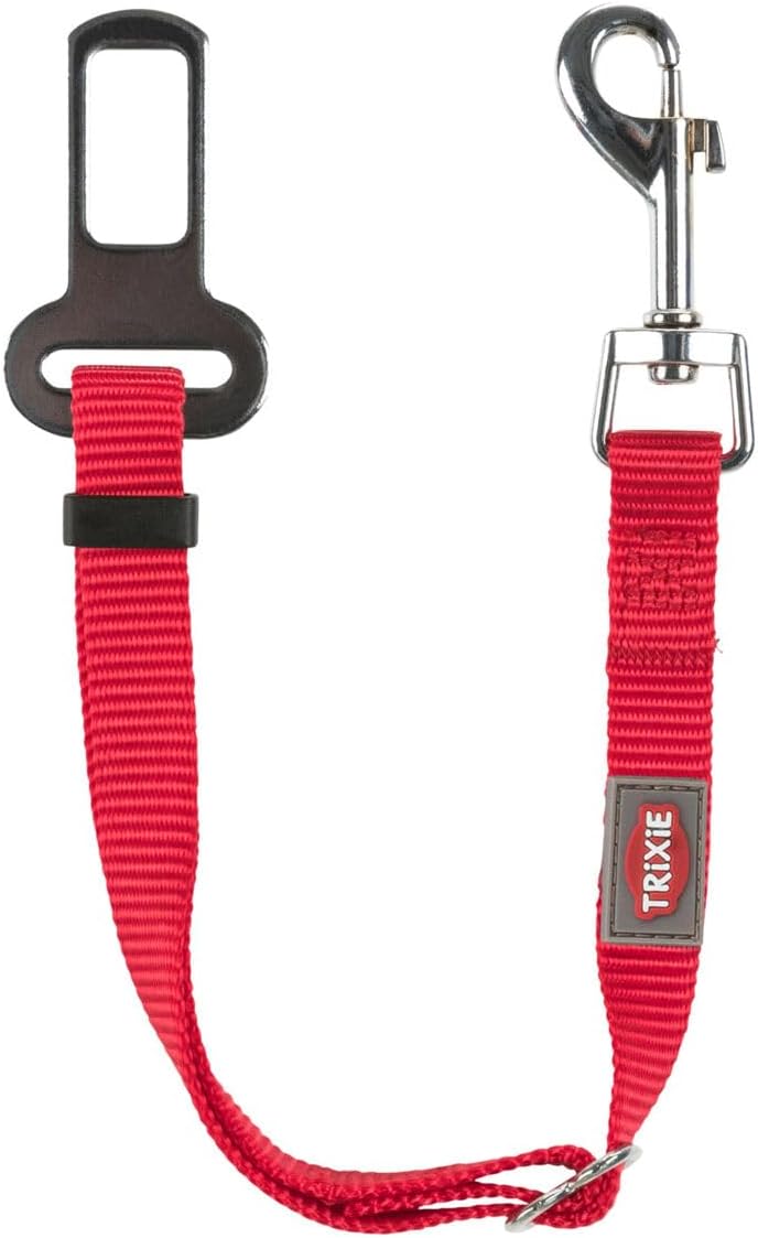 Sicherheitsgurt fuer Katze 20-50 cm verstellbar Rot Gurtsystem