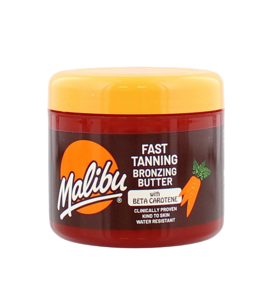 Malibu Fast Tanning Koerperbutter 300 ml mit Beta‑Carotin, wasserfest