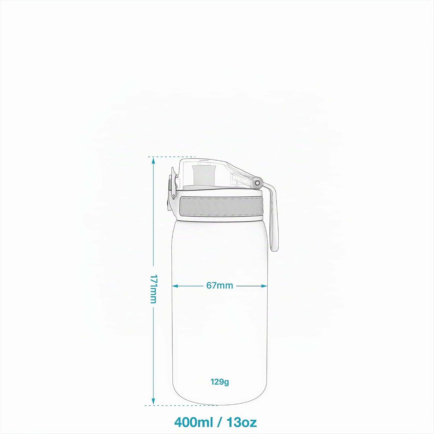 Ion8 Kinder Trinkflasche Edelstahl auslaufsicher Einhand Klappdeckel
