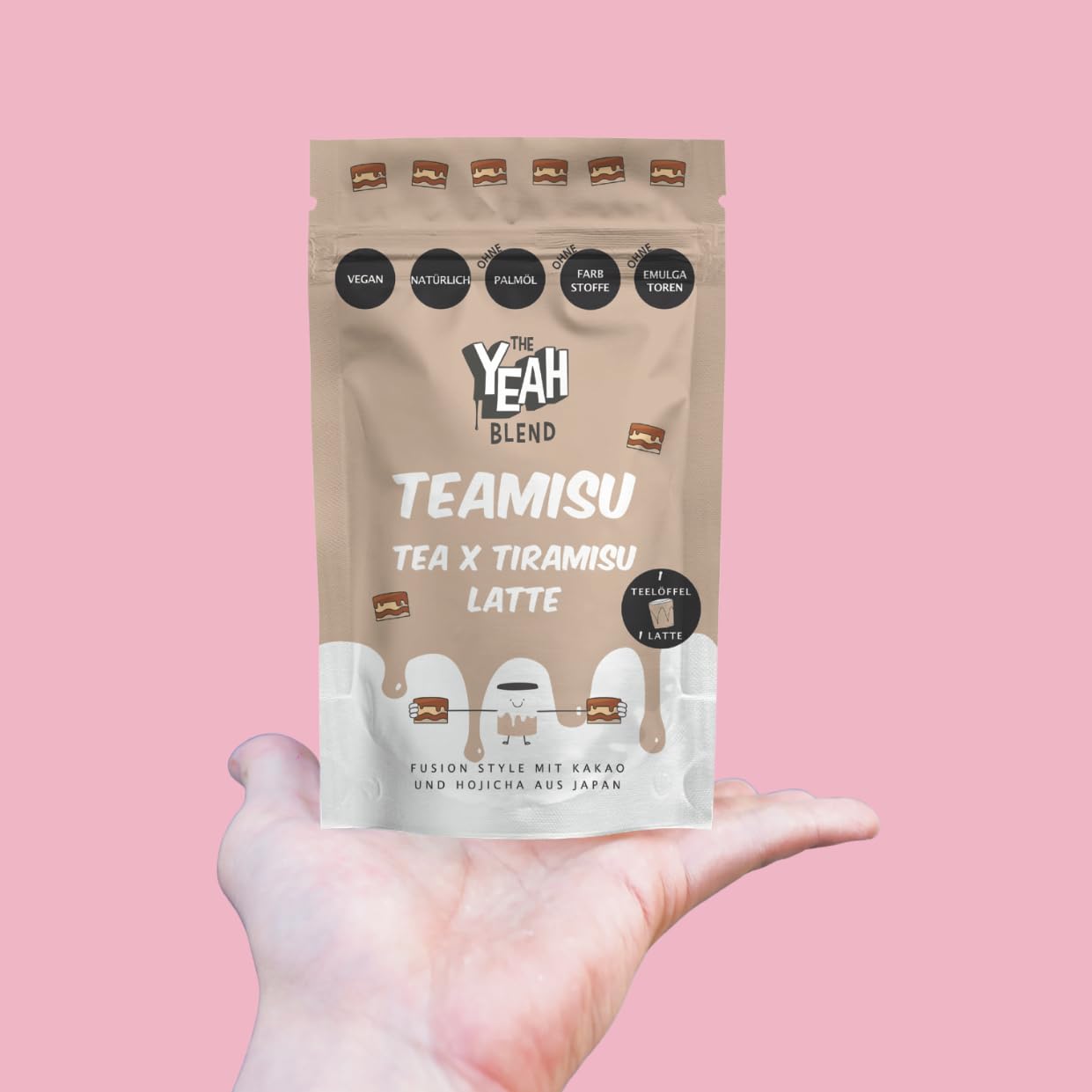 Teamisu Matcha Latte Pulver 100 g, Zuckerfrei? / cremiger Matcha-Drink