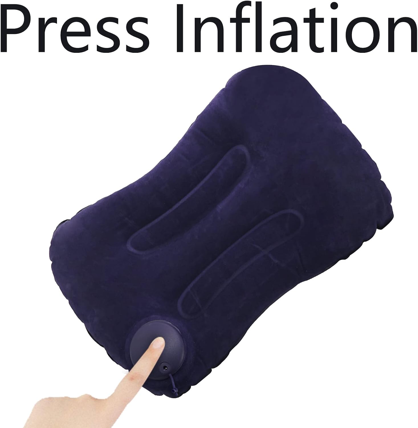 YOUXIU Aufblasbares Reisekissen Camping Kopfkissen Handpresse fuer Outdoor