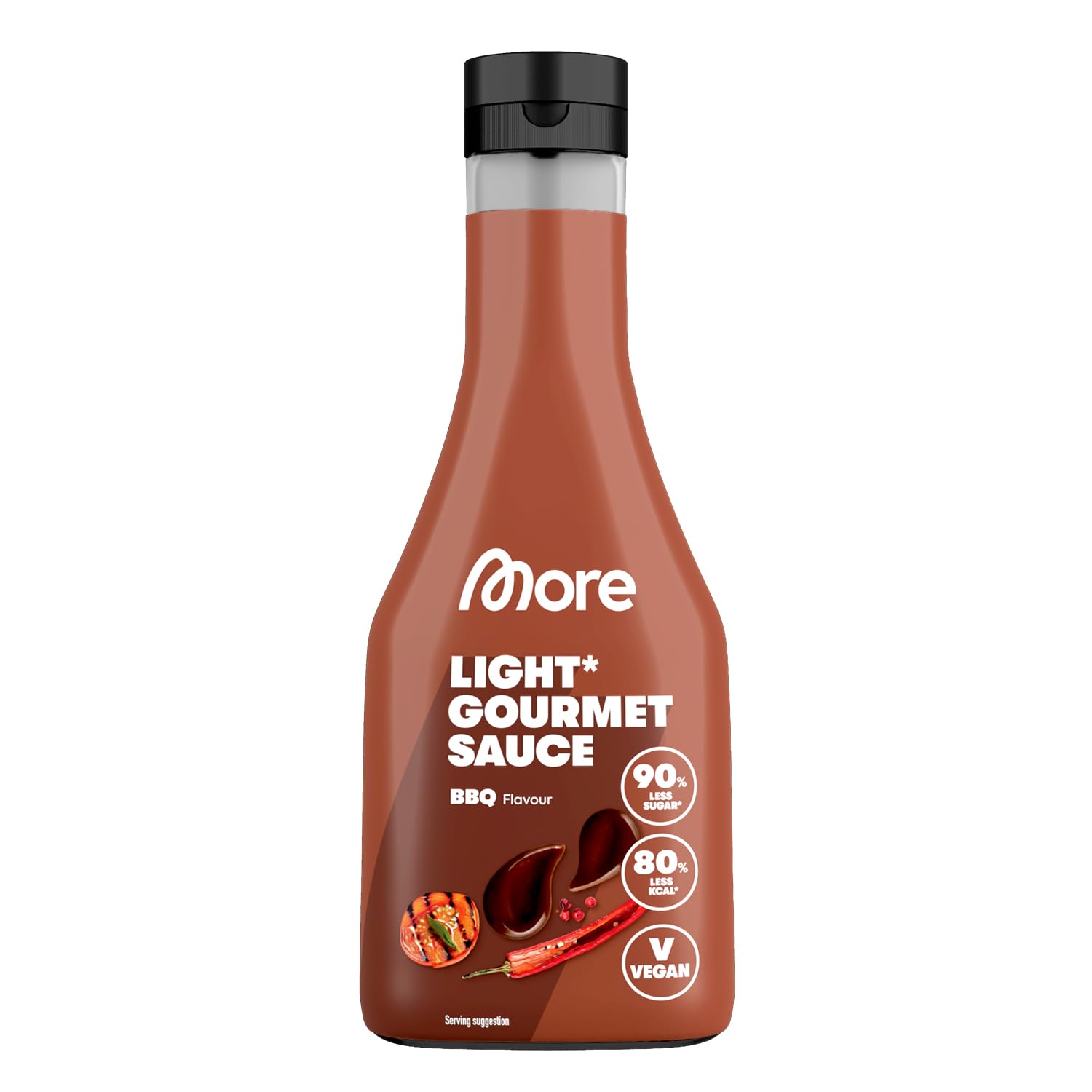 More Nutrition Light Gourmet Sauce BBQ, kalorienreduziert, verschiedene So
