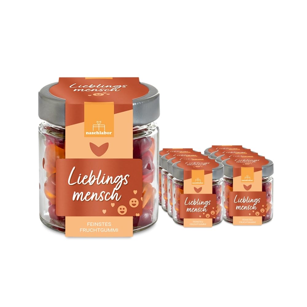 Fruchtgummi Geschenkglas Lieblingsmensch Valentinstag Mitbringsel