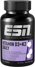 ESN Vitamin D3 K2 Tabletten 300 St. hochdosiert fuer Immunsystem Knochen