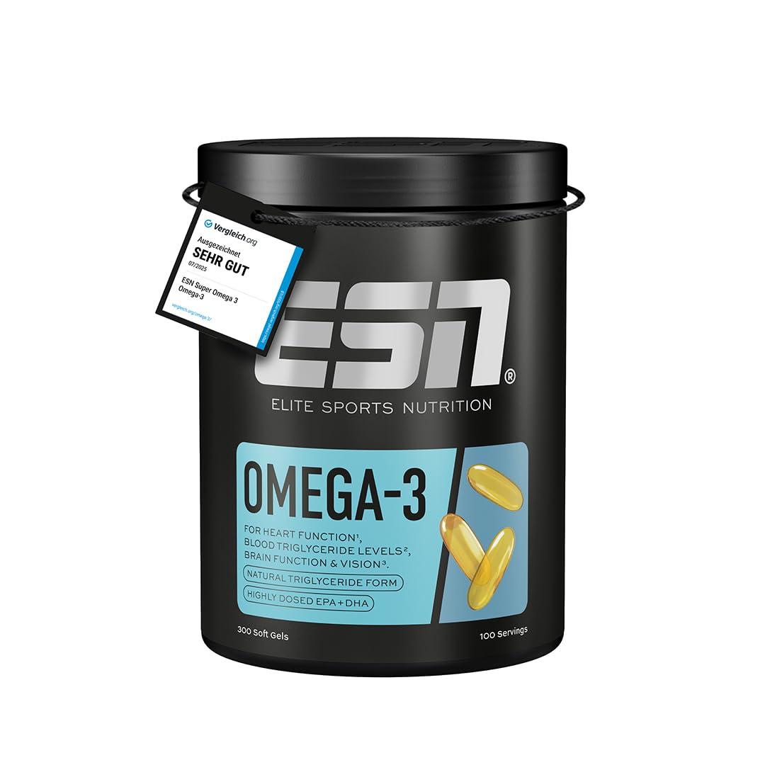 ESN Omega-3 Fischoel 60 - 300 Kapseln 1200 mg EPA 900 mg DHA Tagesdosis