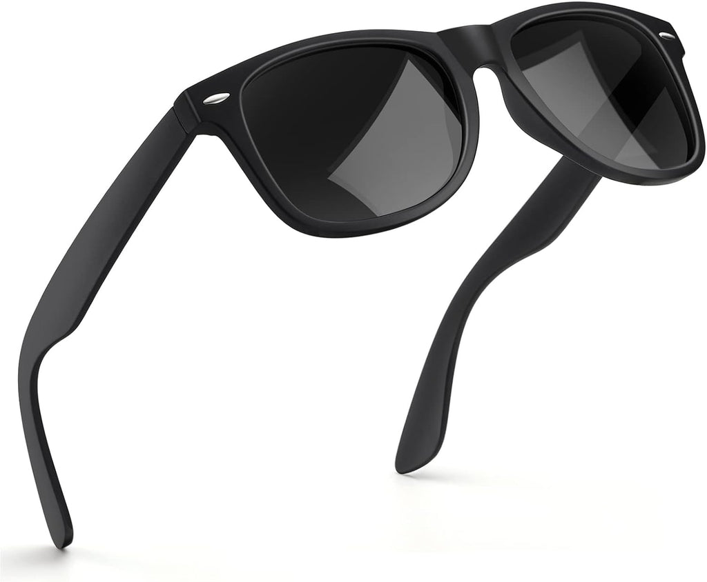 Polarisiert Sonnenbrille Unisex rechteckig UV400 Schutz Vintage Retro Eckig