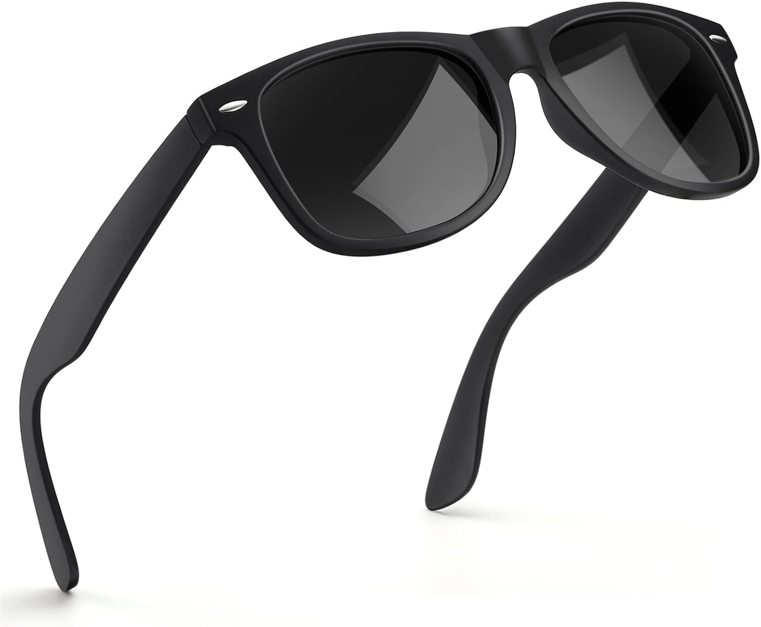 Polarisiert Sonnenbrille Unisex rechteckig UV400 Schutz Vintage Retro Eckig