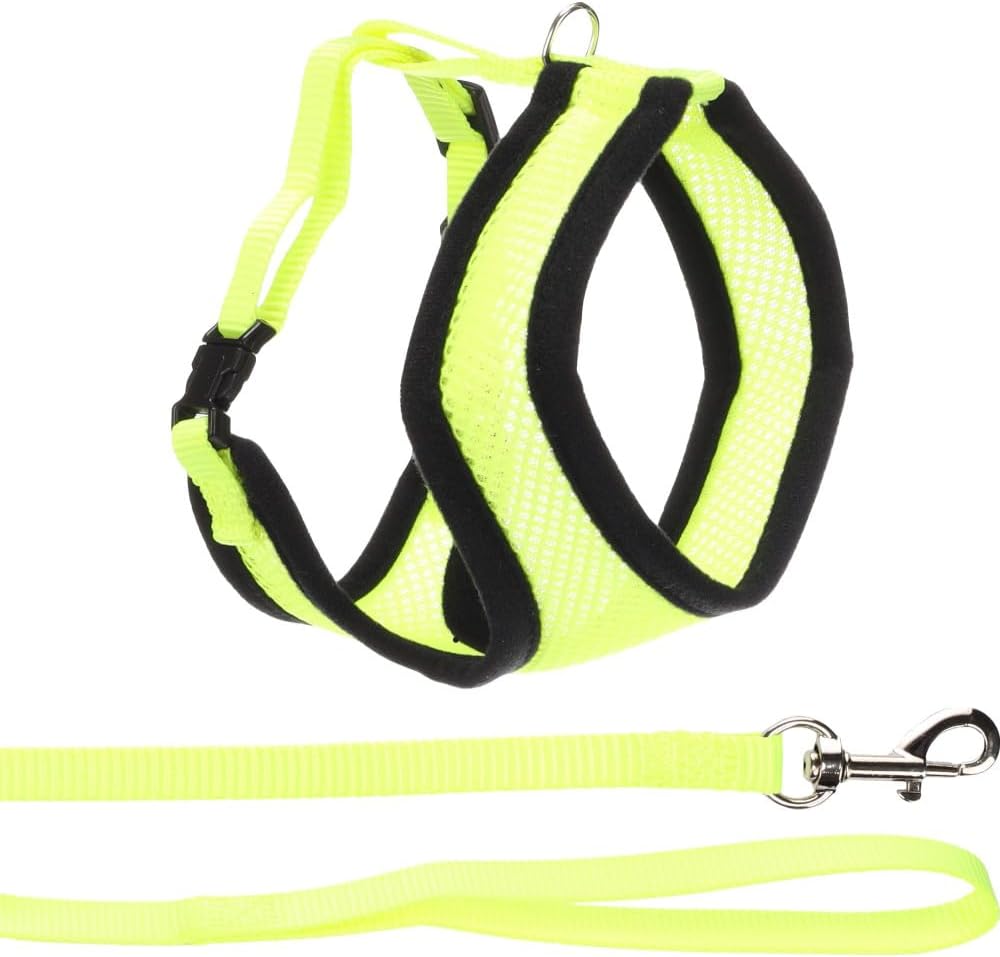 Flamingo Katzen-Geschirr mit Leine Blau Gr. A 28cm verstellbar Nylon Mesh 110cm