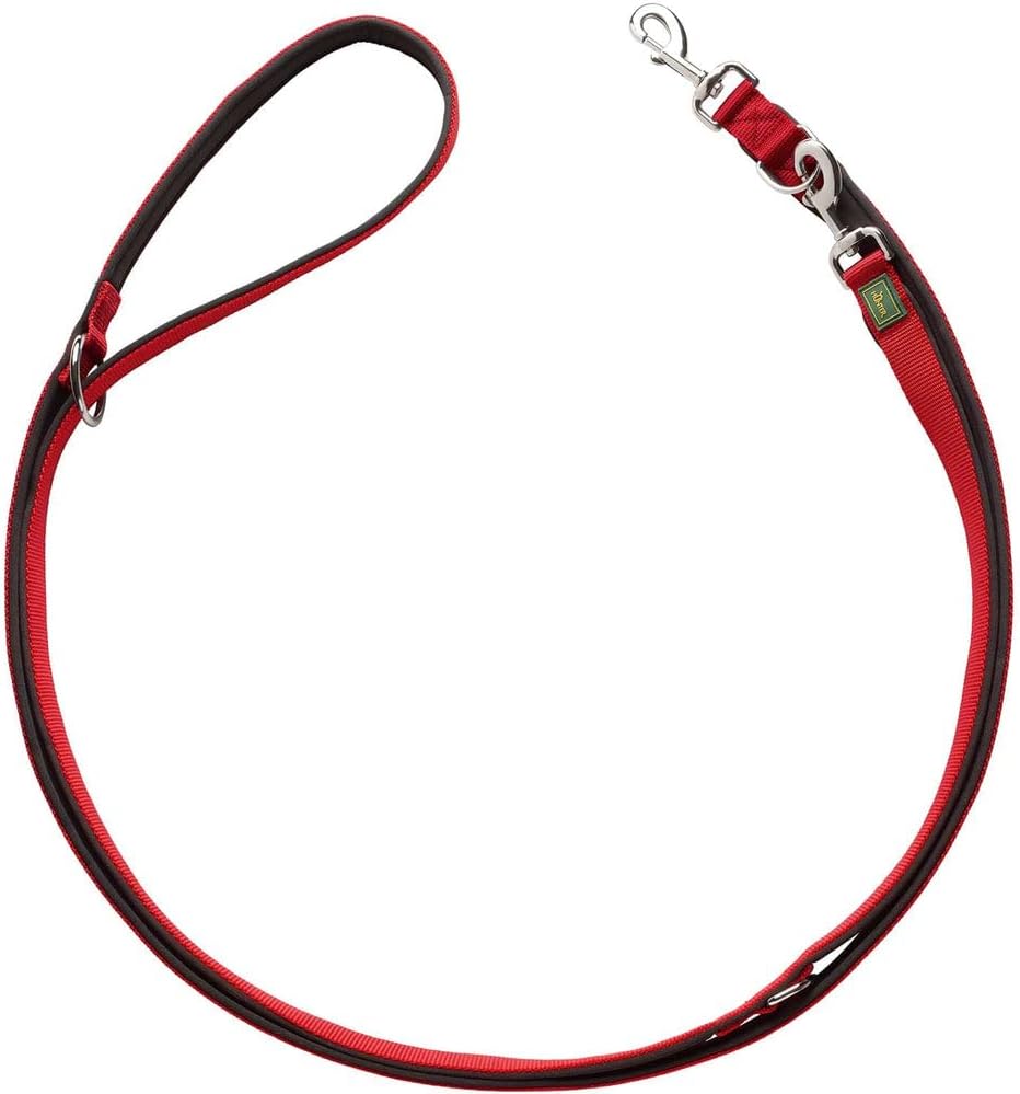 Hunter verstellbare Hundeleine 3-fach 20-200 cm Nylon mit Neopren gepolstert sch