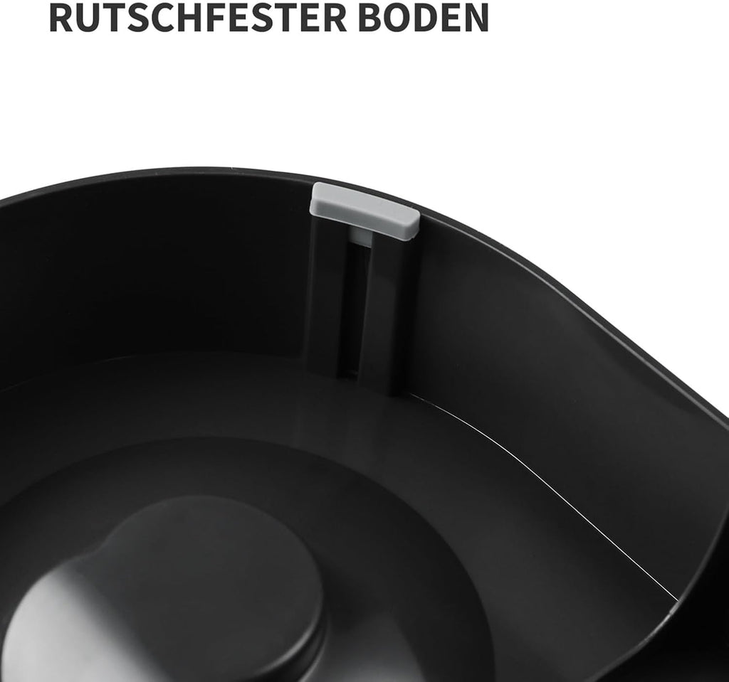Katzen Futternapf Set Edelstahl erhoeht rutschfest mit Halter
