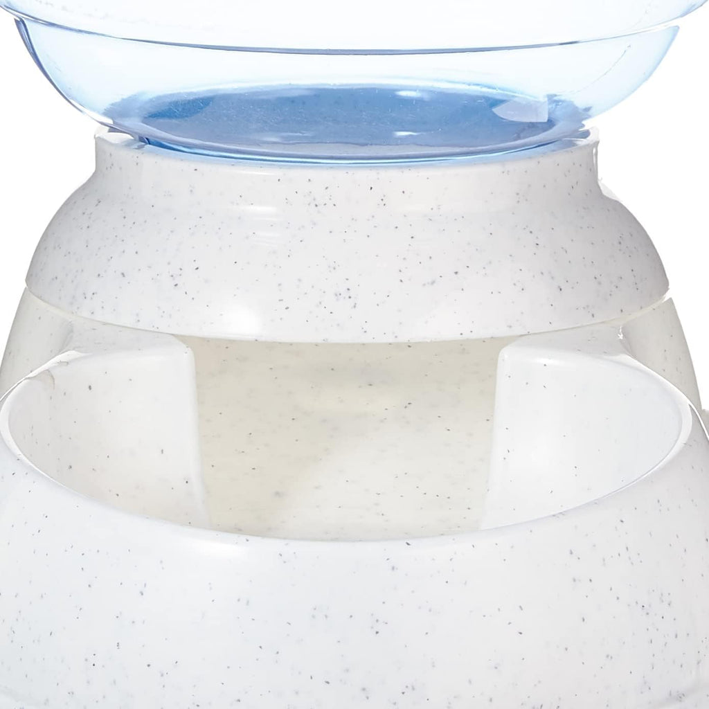 Amazon Basics Futter- und Wasserspender S transparent fuer Hunde Katzen