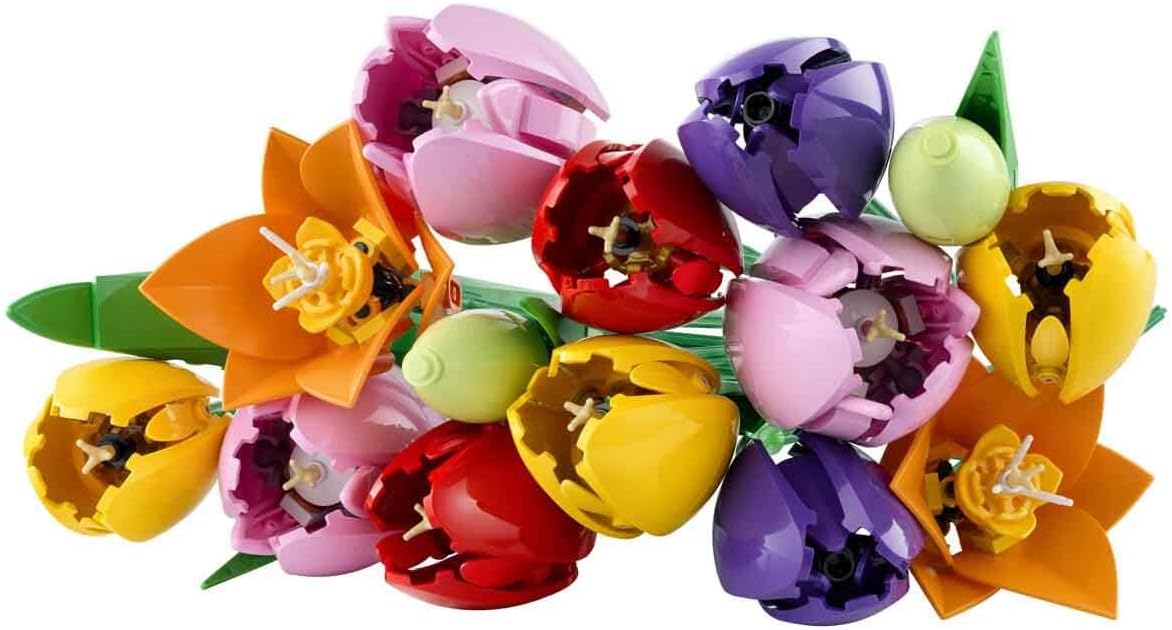 LEGO Botanicals Tulpenstrauss Set Kunstblumen Deko Blumengesteck