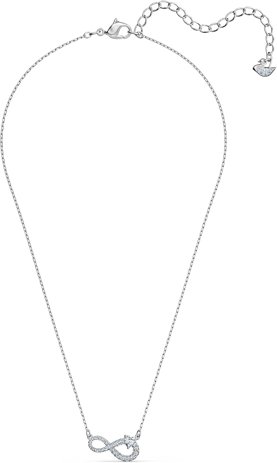 Swarovski Hyperbola Halskette Damen Schmuck Kristall Anhaenger Silber