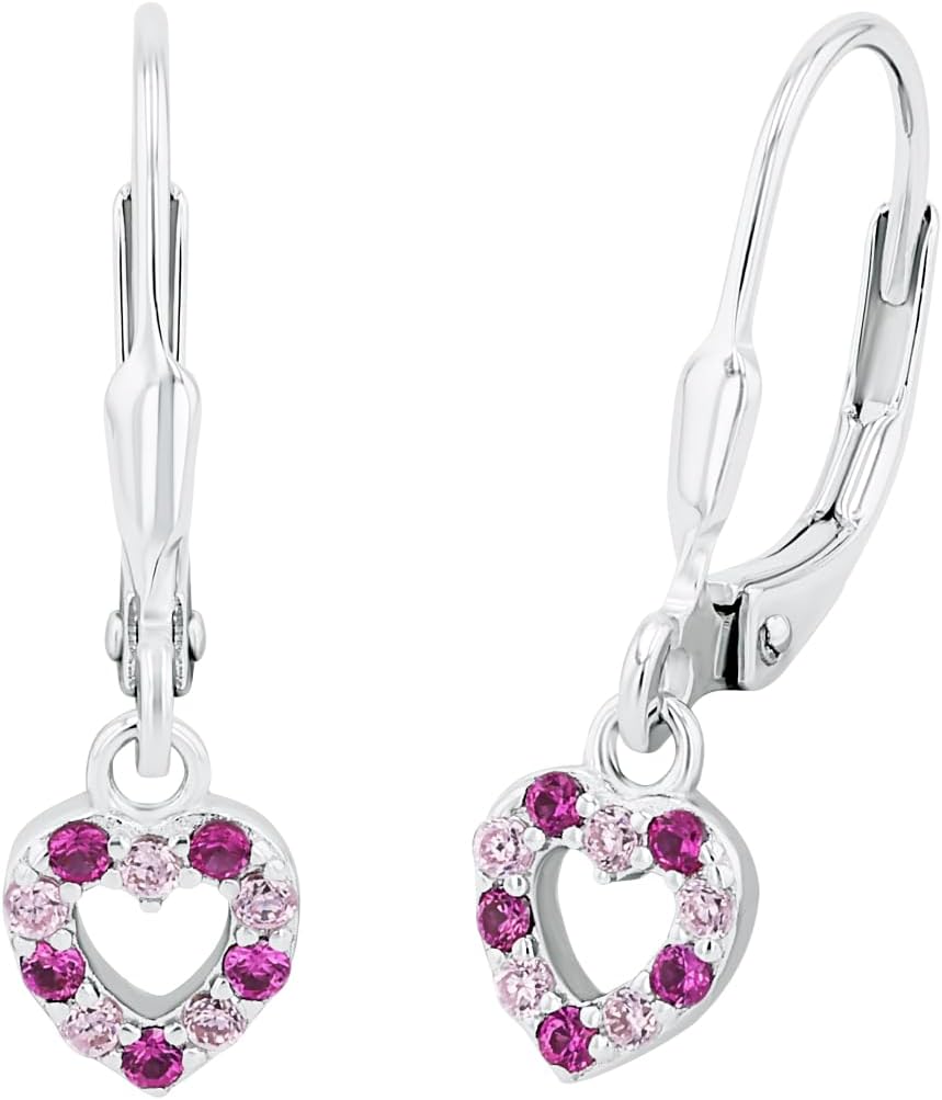 Prinzessin Lillifee Ohrhaenger 925 Sterling Silber Herz mit Zirkonia Kinder