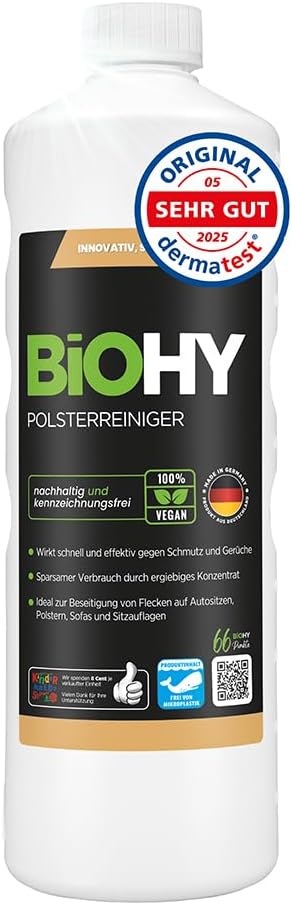 Biohy Spezial Polsterreiniger Konzentrat fuer Polster Teppiche Textilien -1
