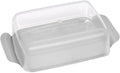 Butterdose aus Edelstahl, Butterbox Silber, 1 Stueck