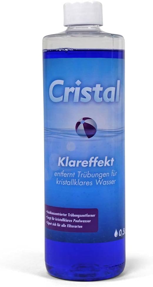 Cristal Klareffekt Truebungsentferner fuer Pool und Whirlpool, fluessig