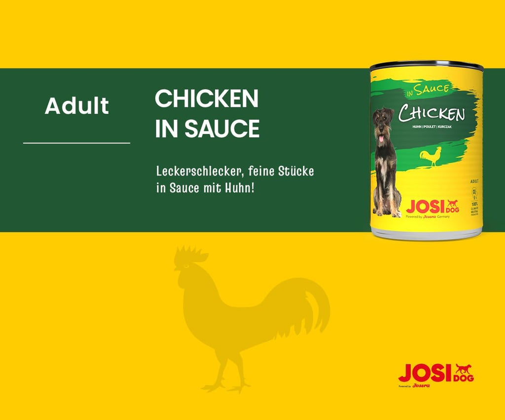 JosiDog Adult Nassfutter mit Wild in Sauce 12 x, verschiedene Sorten