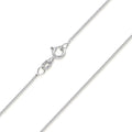 MATERIA 925 Silber Panzerkette 1 mm Damen Halskette cm