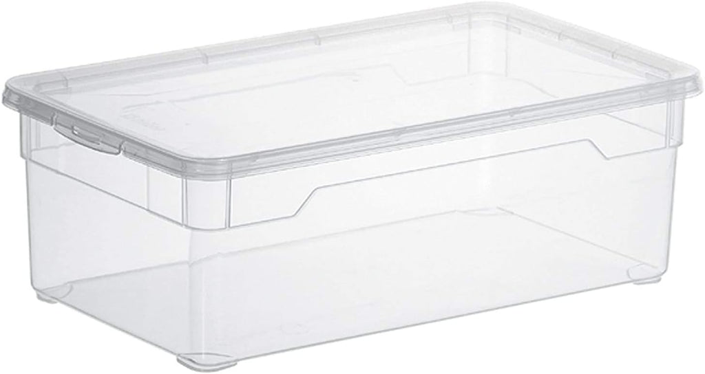 Rotho Clear Aufbewahrungsbox 3er Set transparent mit Deckel BPA‑frei