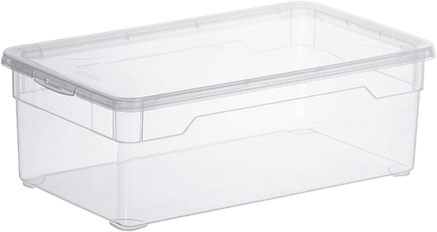 Rotho Clear Aufbewahrungsbox 3er Set transparent mit Deckel BPA‑frei