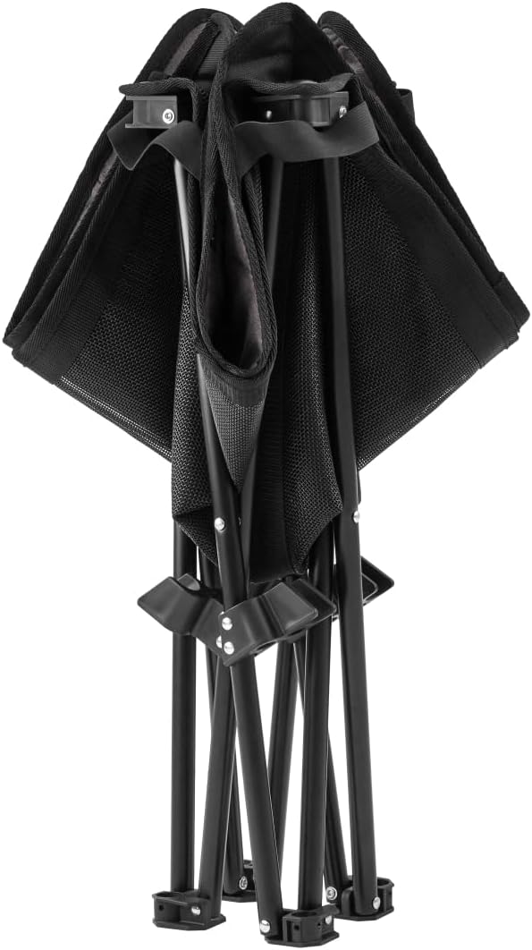 KingCamp erhoehtes Hundebett 77x77x30 cm mit Mesh Wildledermatte rutschfest 23cm