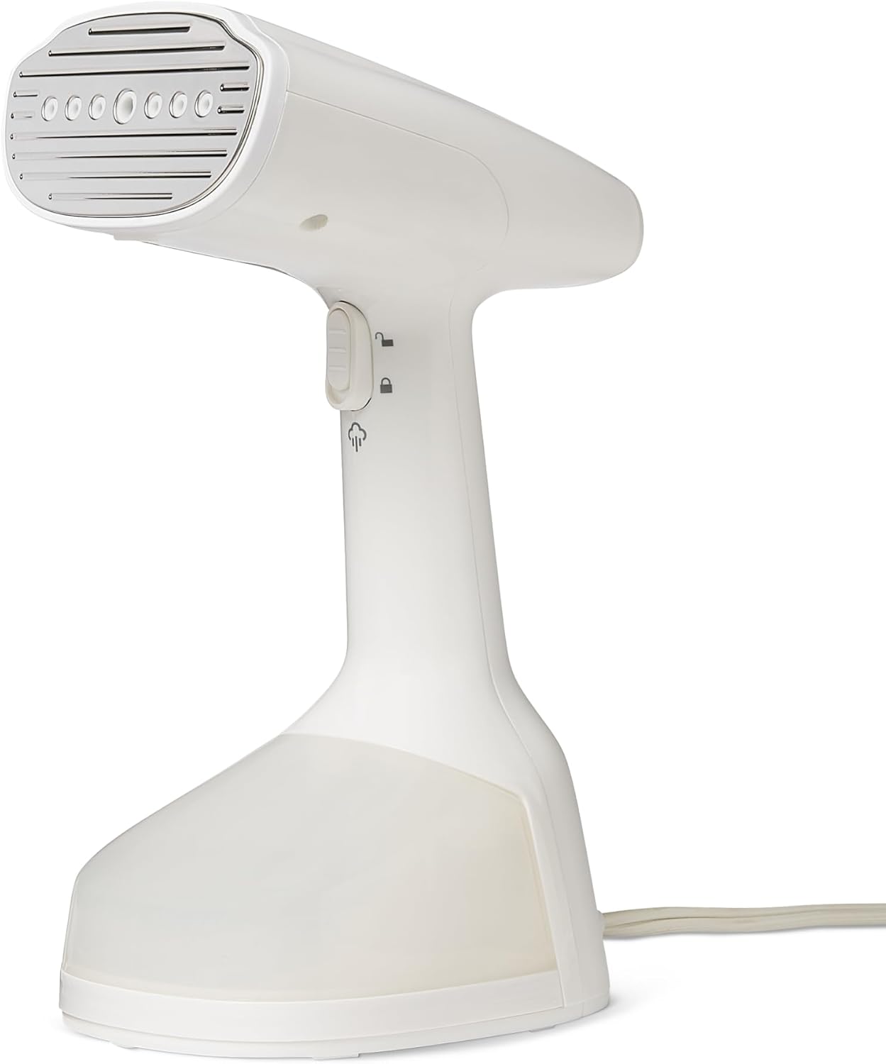 Dampfglaetter 1500 W Handgeraet mit Turbo-Funktion & 2 Aufsaetzen Weiss