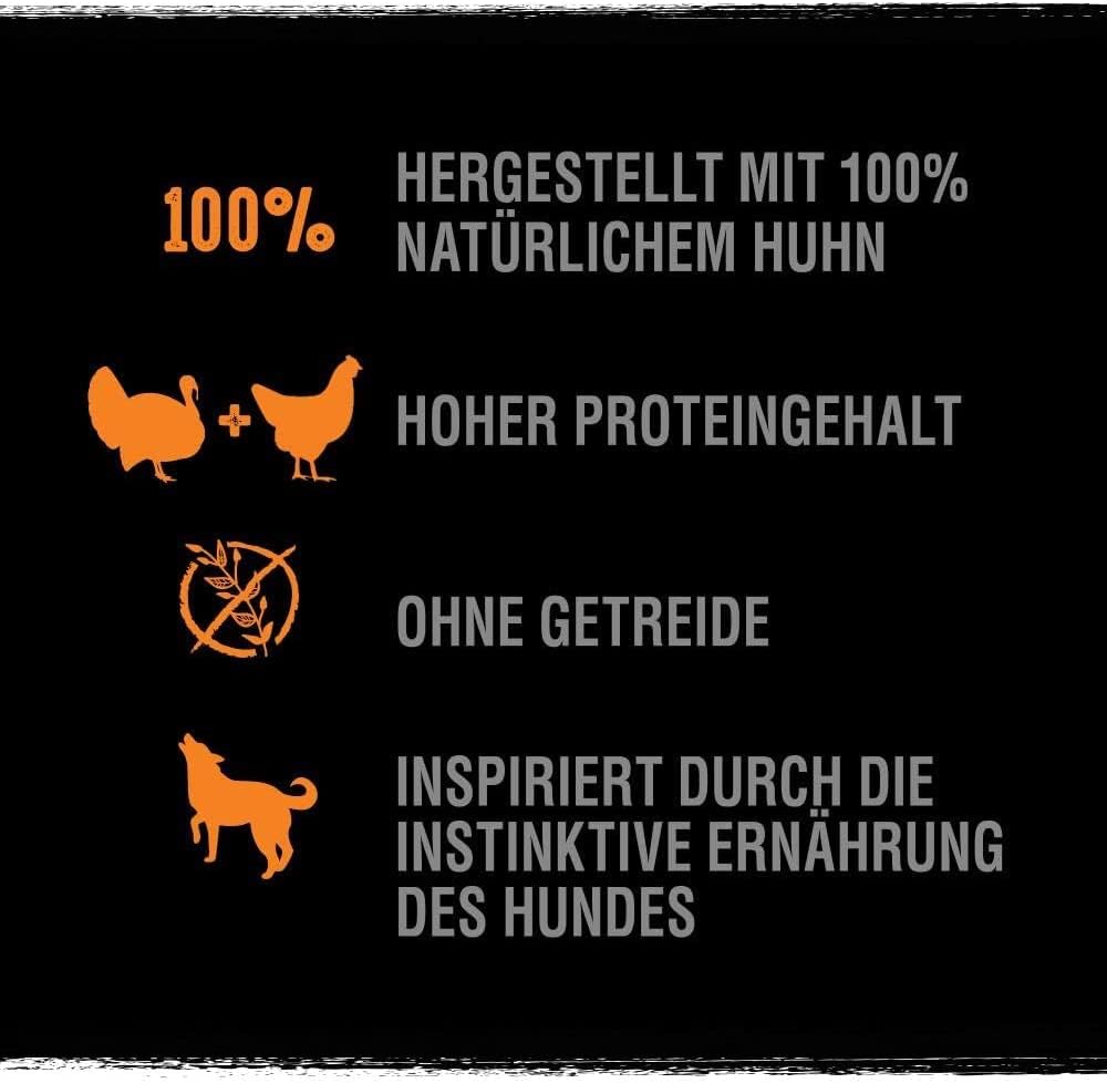 CRAVE Trockenfutter fuer Hunde ohne Getreide proteinreich verschiedene Sorten