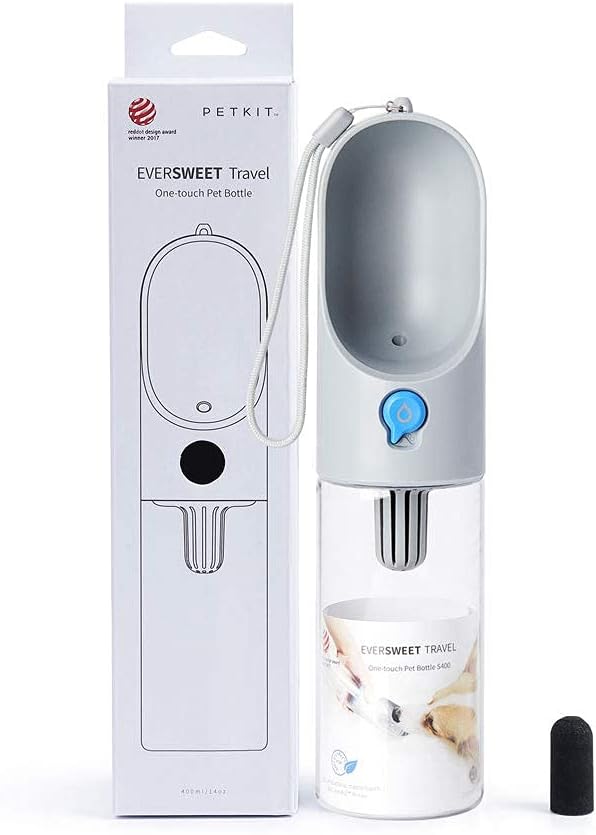 PETKIT Eversweet 400 ml tragbare Trinkflasche fuer Hunde und Haustiere, BPA frei