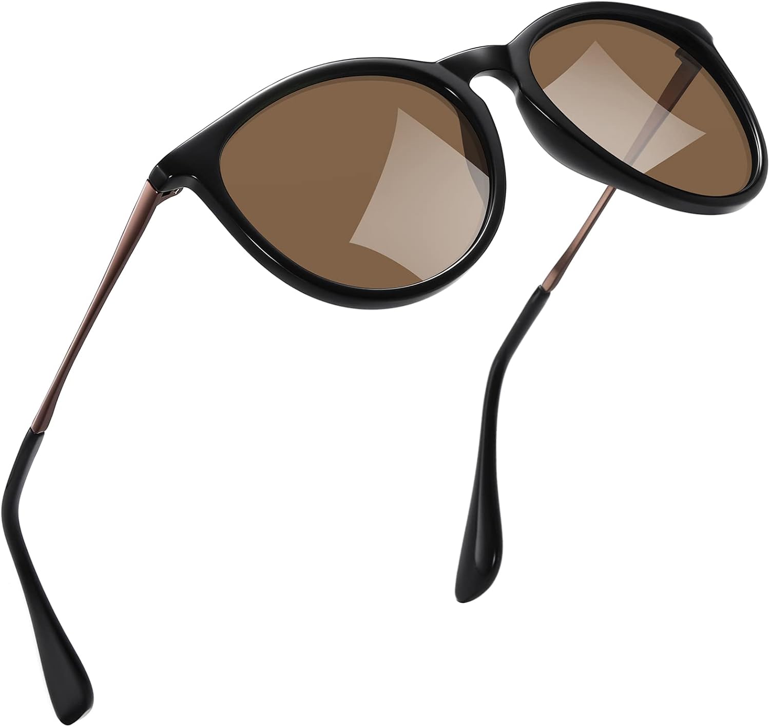 Polarisierte Retro Sonnenbrille UV400 rund Unisex Damen Herren