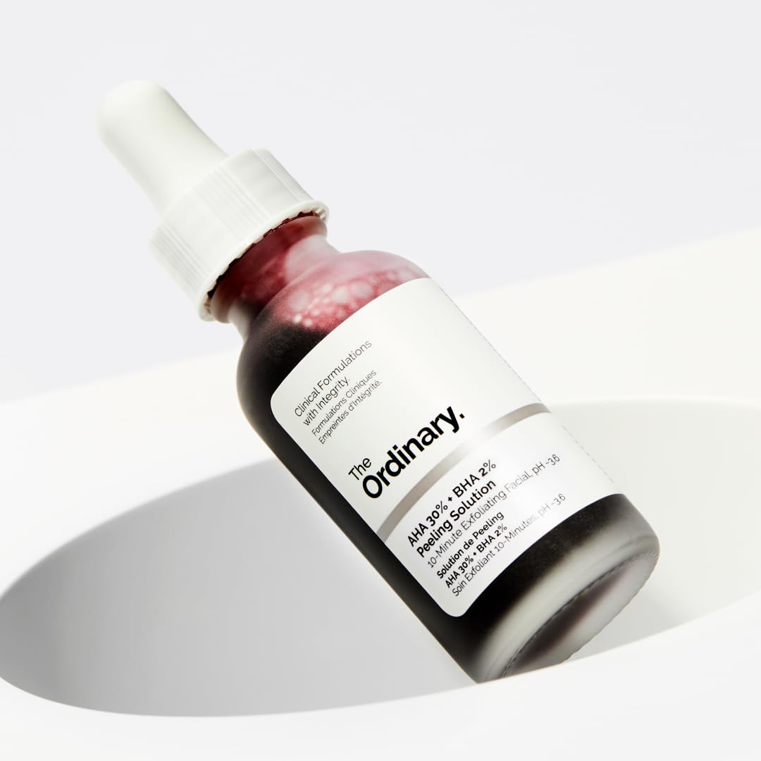 The Ordinary AHA 30% + BHA 2% Peeling 30 ml, Gesichtspflege fuer strahlende Haut