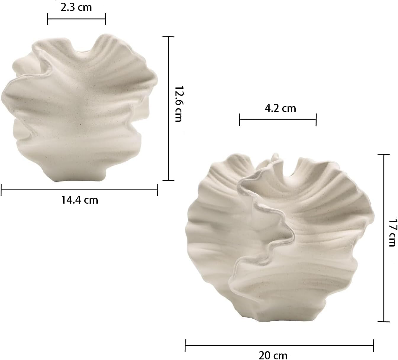 Keramikvase SUKIYPO Beige Boho Nordic Deko Modern Blumenvase