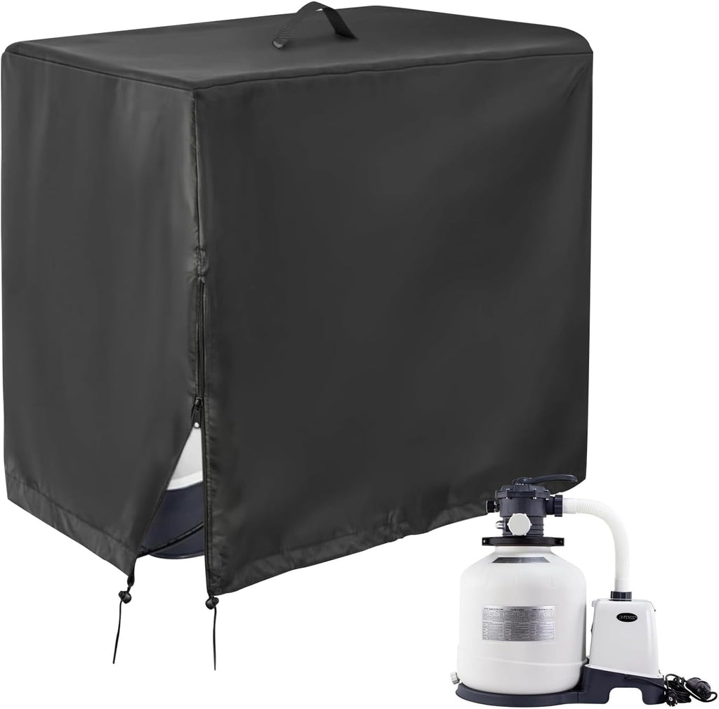 Abdeckung fuer Pool-Sandfilterpumpe 84x61x86 cm 600D Oxford UV-bestaendig wasserdi