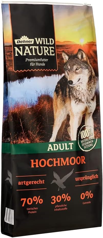 Dehner Wild Nature Hundefutter Ente getreidefrei zuckerfrei fuer Hunde