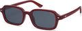 SOJOS Polarisierte Retro Sonnenbrille Damen Herren rechteckig UV400 SJ2610