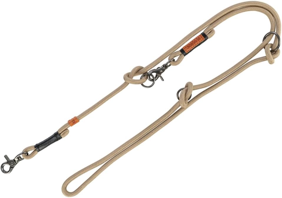 TRIXIE V-Leine verstellbar 2,00 m Durchmesser 13 mm L-XL dunkelgrau braun