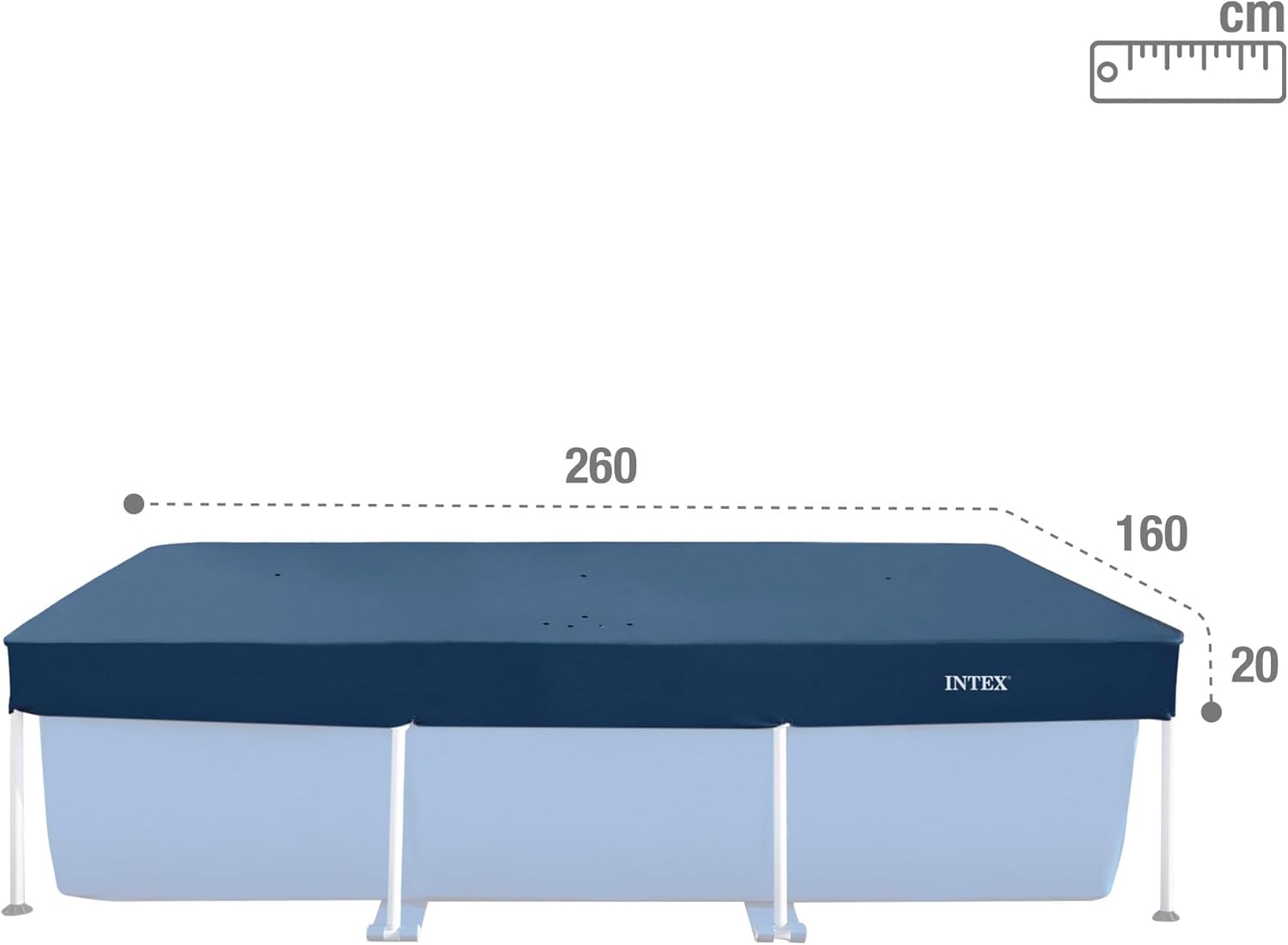Intex rechteckige Poolabdeckung 2,6 x 1,6 m Modell 28036