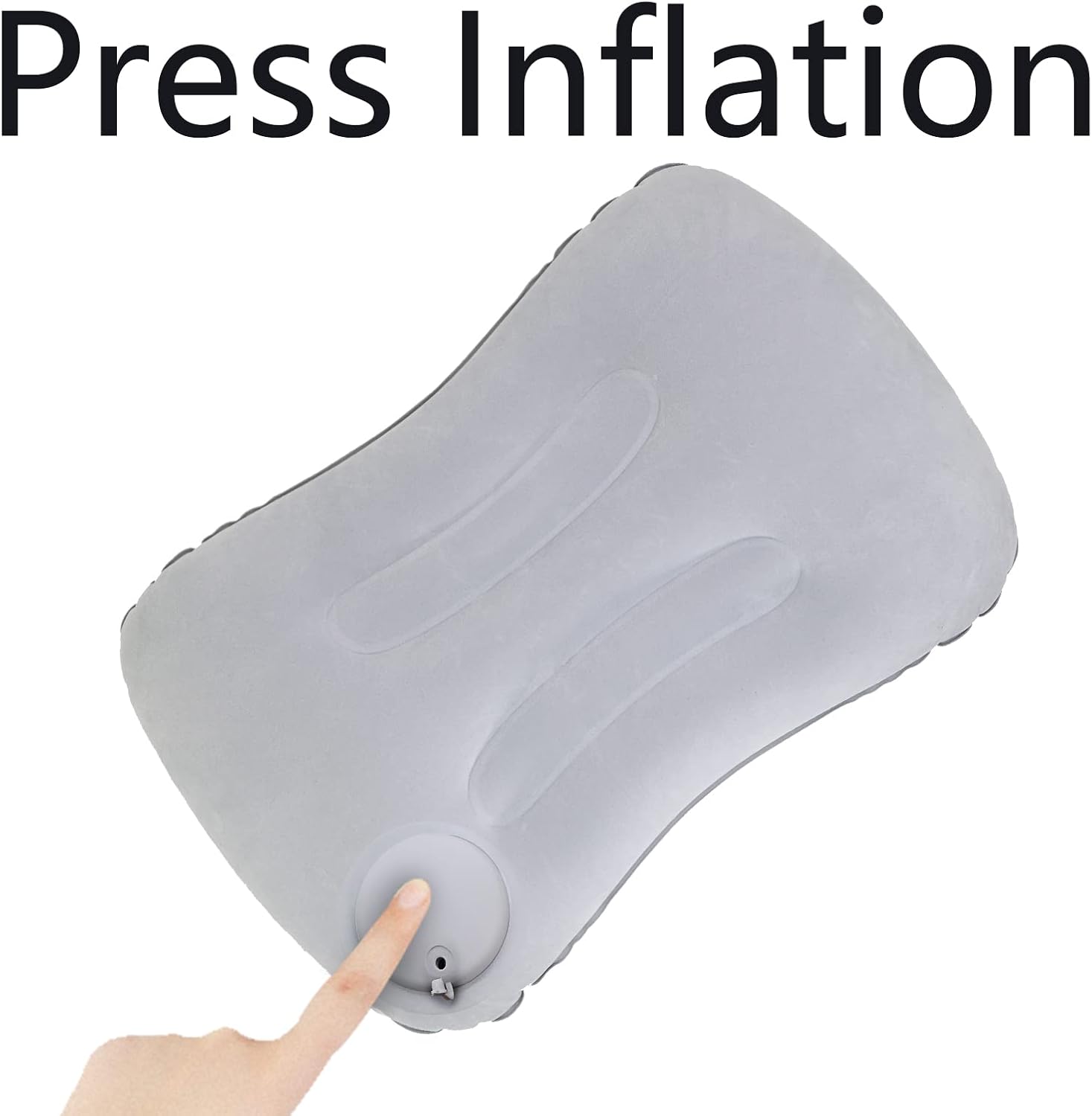 YOUXIU Aufblasbares Reisekissen Camping Kopfkissen Handpresse fuer Outdoor