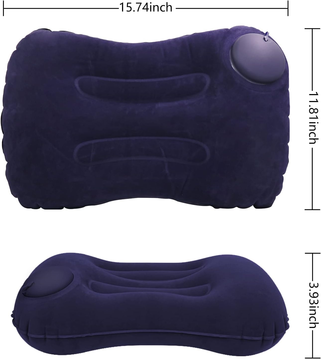 YOUXIU Aufblasbares Reisekissen Camping Kopfkissen Handpresse fuer Outdoor